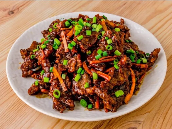 Émincé de seitan croustillant à l'orange